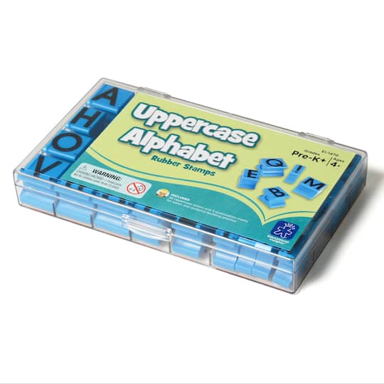 Educational Insights 5/8&#x22; Uppercase Alphabet Rubber Stamps